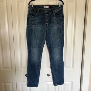 CAbi Button fly skinny size 12